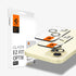 AGL07163 - iPhone 15 Pro / 15 Pro Max Optik Pro Lens Protector in natural titanium showing the device